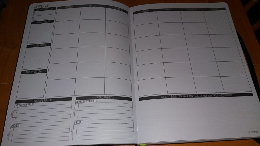 Passion Planner Monthly Passion Planner Month