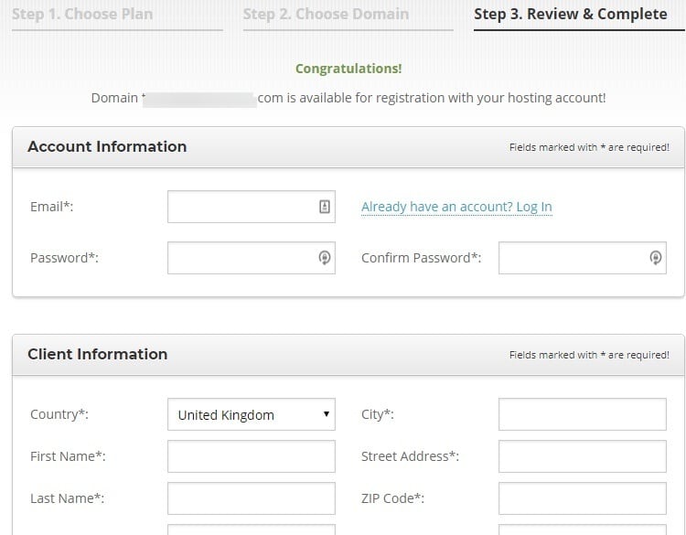 Siteground registration Siteground registration details