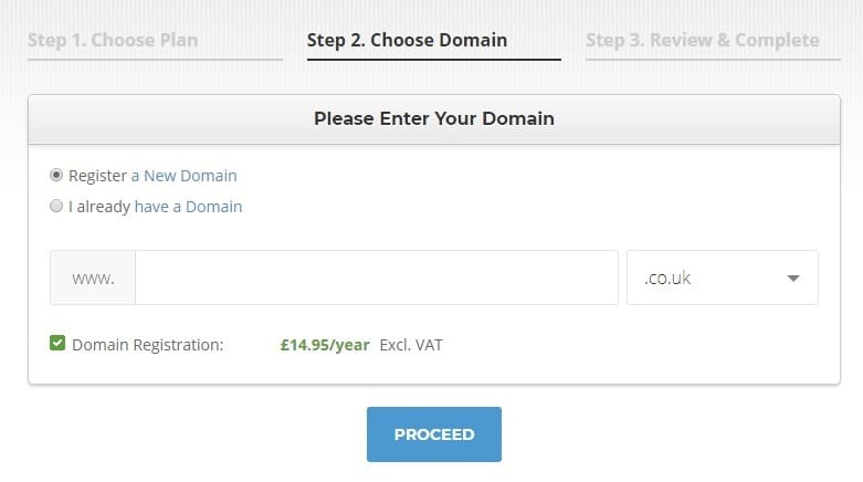 choose domain with siteground Register your domain with Siteground