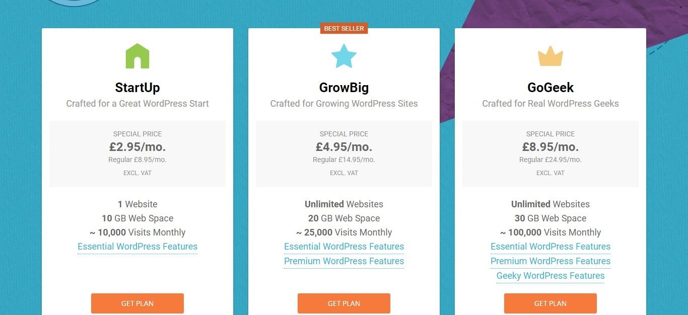 siteground webhosting Siteground Webhosting Plans
