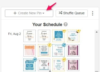 create a new pin in Tailwind How to automate your affiliate marketing