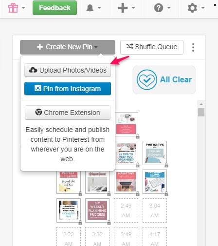 Scheduling Pins using Tailwind