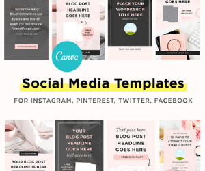 Bluchic Social Media Templates