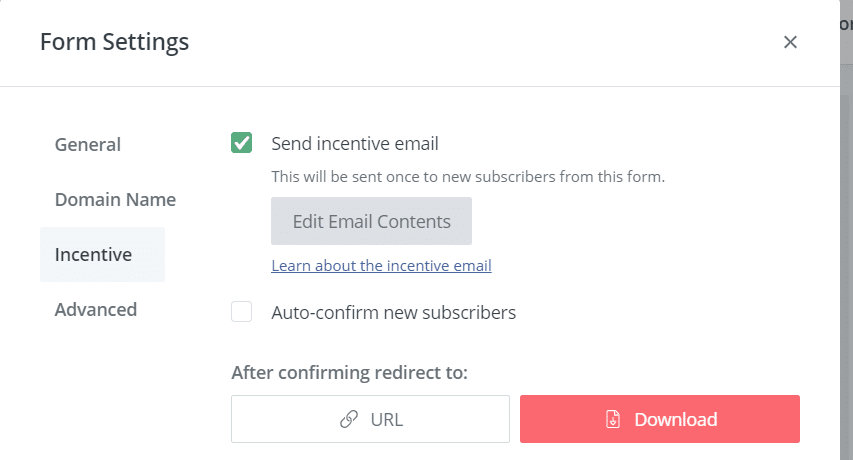 How to Set Incentive Email In ConvertKit